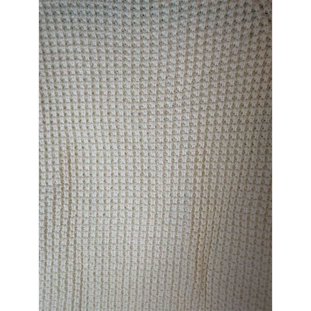 SO Juniors Sweater XS Ivory Waffle Knit Raglan Pullover Crewneck Long sleeve - Picture 11 of 11